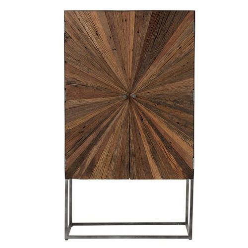 Commode 2 Portes En Bois "Shanil" 160cm Marron
