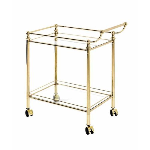 Desserte De Cuisine Design "Laitonné" 78cm Or