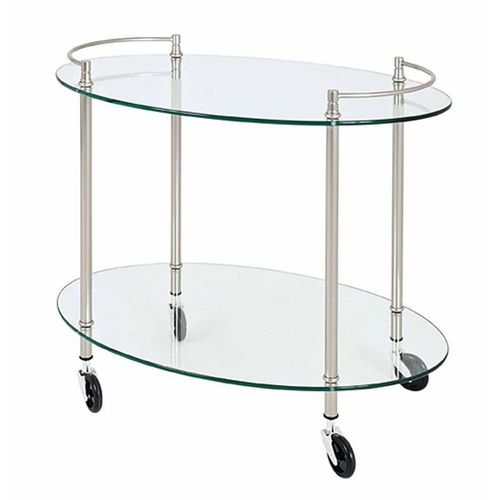 Desserte De Cuisine Design "Yoni" 68cm Transparent