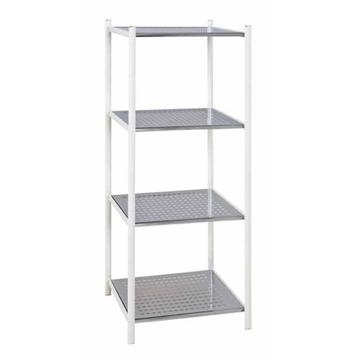 Étagère 4 Niveaux Design "Ethan" 103cm Argent