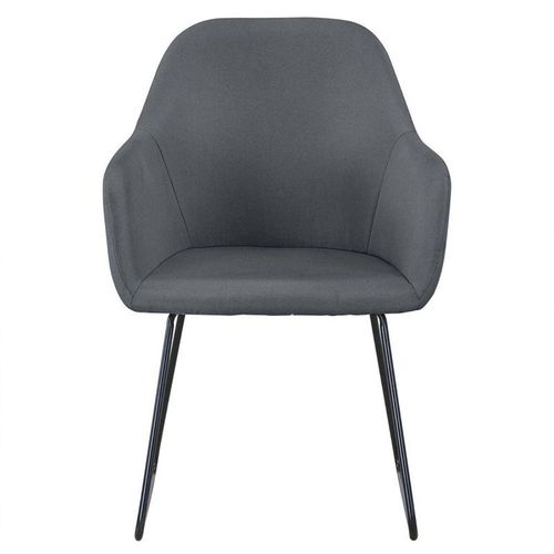 Fauteuil Design "Blida" 87cm Gris & Noir