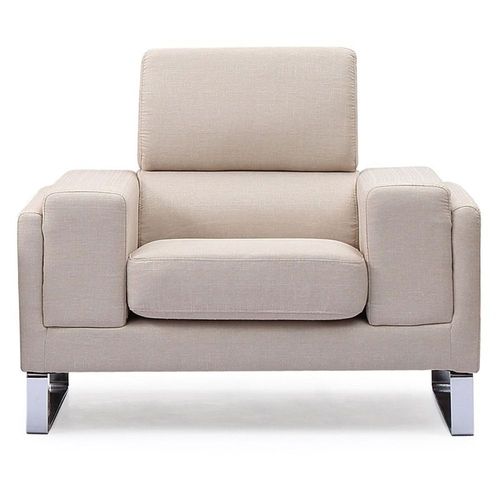 Fauteuil En Tissu "Ezekiel" 104cm Beige