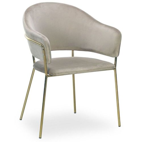 Lot De 2 Chaises Design "Carnot" 83cm Taupe