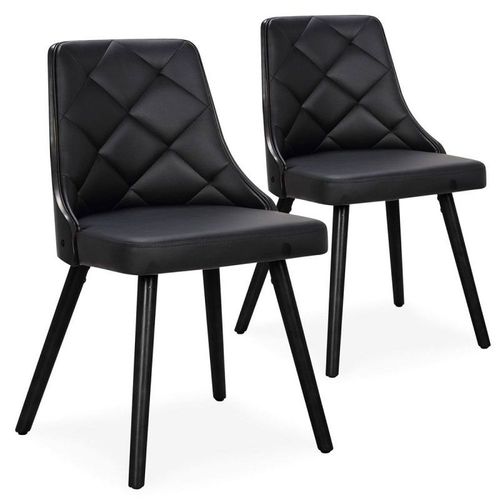 Lot De 2 Chaises Scandinave "Cargo" 79cm Noir