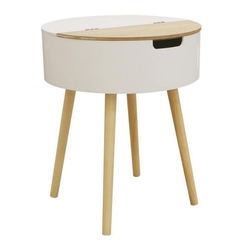 Table D'appoint & Coffre "Iowa" 54cm Naturel
