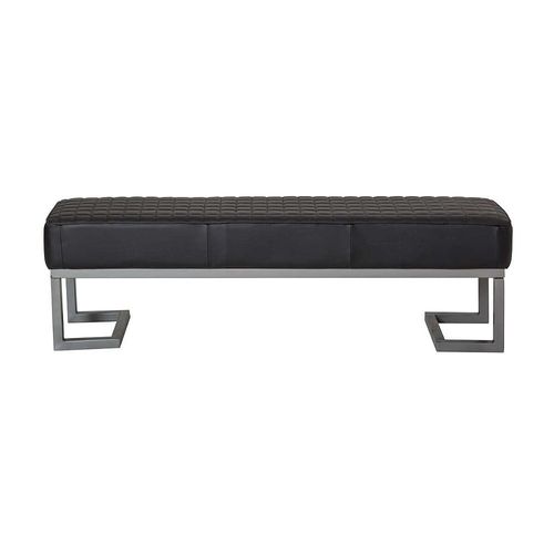 Banc D'entrée En Cuir Noir Jamy