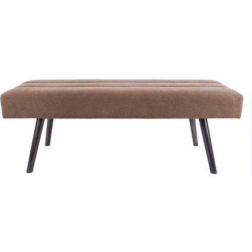 Banc Design En Velours Et Bois Explicit Chocolat