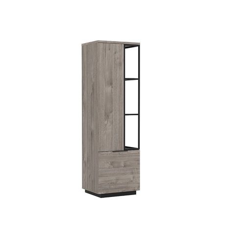 Bibliothèque Avec Vitrine 2 Portes Snapp - Fabrication Française