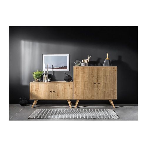 Buffet Bas 2 Portes L120 Cm - Nature