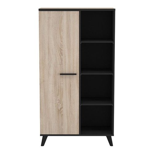 Buffet Haut Bruce 1porte 4 Niches - Naturel