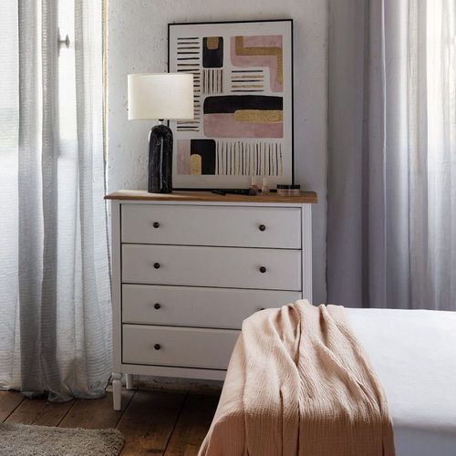 Commode 4 Tiroirs Solen Atmosphera - Blanc
