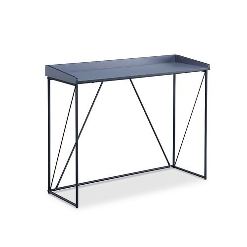 Console Structure Noir Avec Plateau Gris