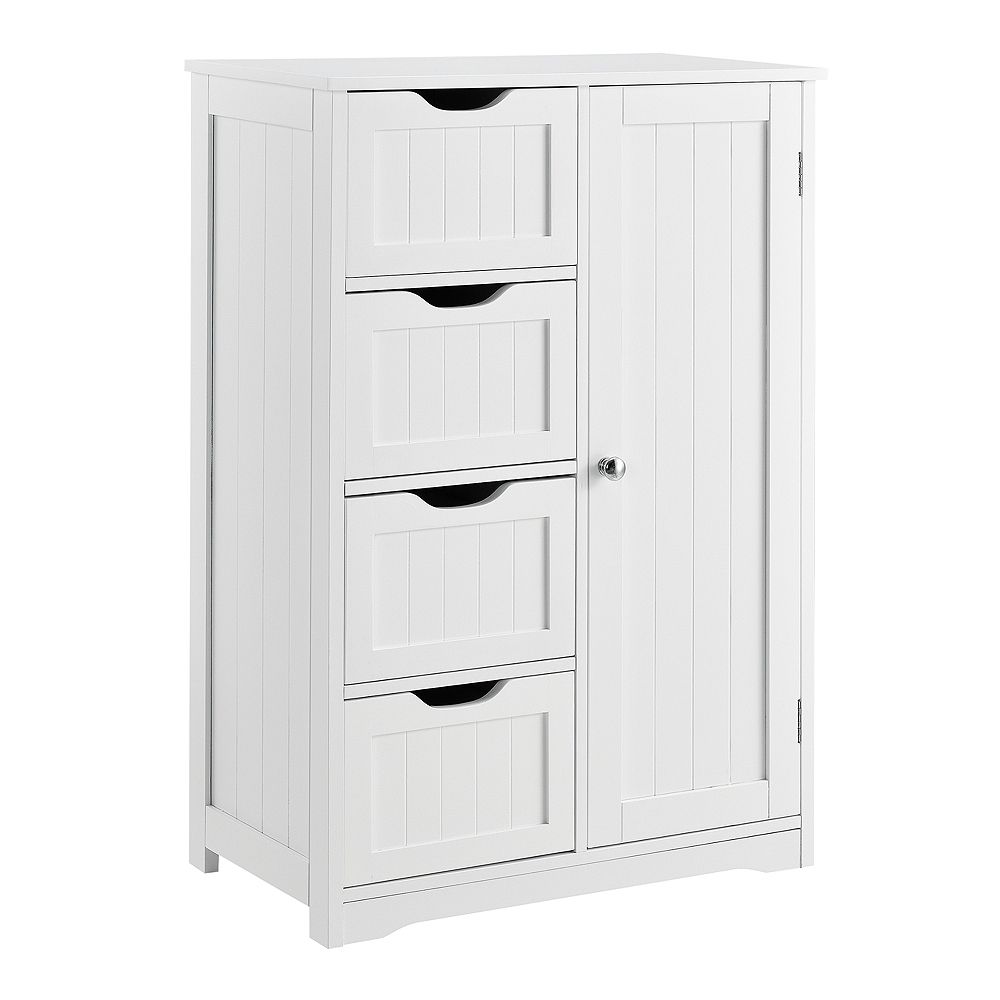 En.Casa Armoire De Salle De Bain Étagère De Salle De Bain Commode Meuble De Rangement Coffret Pour L'entr