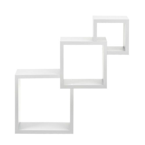 Étagère Murale Blanc Mat Design Rétro Model 15