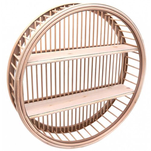 Etagère Ronde En Rotin Bali 46 Cm