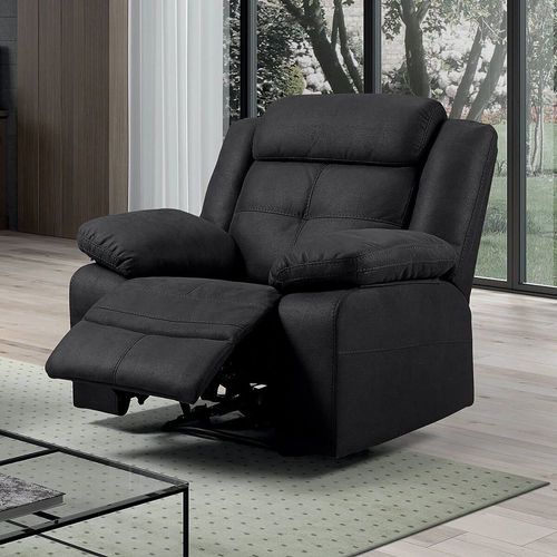 Fabares - Fauteuil Relax Manuel Tissu Gris