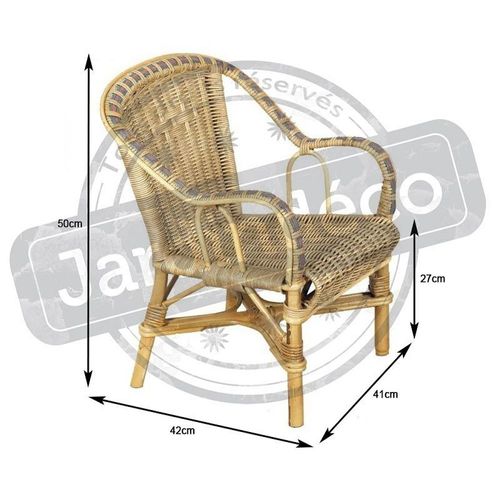 Fauteuil Enfant En Rotin Crapaud