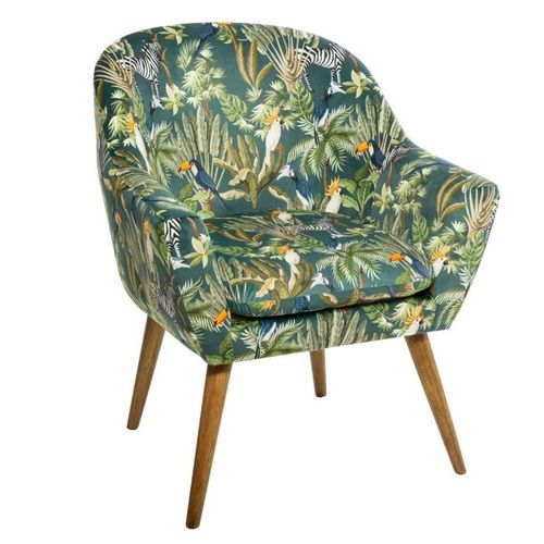 Fauteuil Motif Jungle Sango Atmosphera - Vert Anis