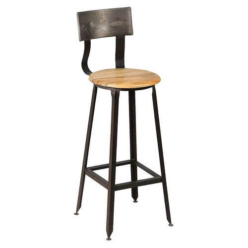 Indus - Lot De 2 Tabourets De Bar Industriel H75