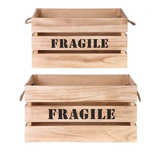 Lot De 2 Cagettes Gigognes Naturelles - Kori