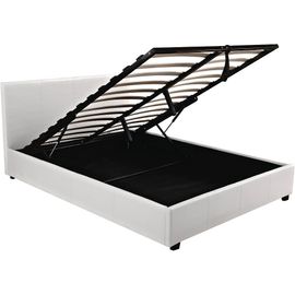 Lit Double Avec Coffre "Carla" - 140 X 190 Cm - Blanc