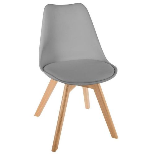 Lot De 2 Chaises Style Scandinave Baya Atmosphera - Gris Clair