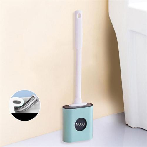 Expert en nettoyage ménager, brosse de toilette murale en Silicone, ensemble de brosses de nettoyage créatives, brosse en plastique souple à Long manche