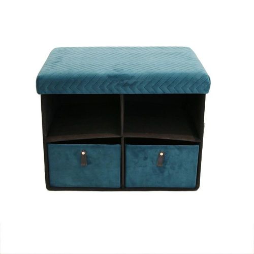 Pouf Coffre De Rangement Avec Niches Zig Zag
