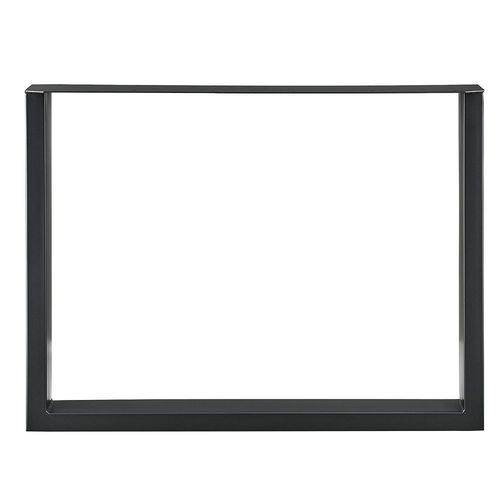 Set De 2 Pieds De Table Rectangulaire Noir 90 X 72 Cm [En.Casa]