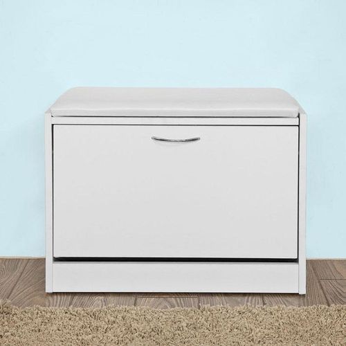 Banc Armoire À Chaussures Coffre Rangement Pour Chaussures - Sobuy Fsr16-W
