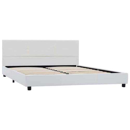 Cadre De Lit Blanc Similicuir 120 X 200 Cm - Vidaxl