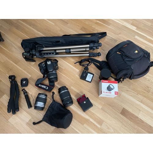 Canon EOS 550D reflex 18 mpix + Objectif EFS 18-55mm + Objectif EFS 28-90mm + Objectif EFS 55-250mm