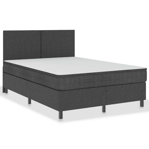 Vidaxl Sommier À Lattes De Lit Sans Matelas Gris Tissu 180x200 Cm