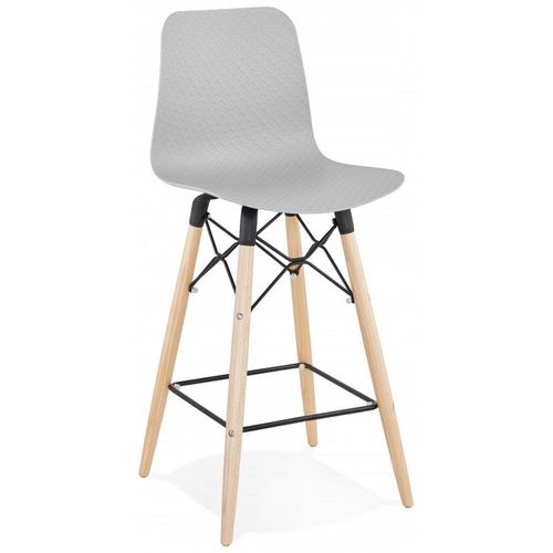 Tabouret Bar Déco "Detroit Mini" Kokoon - Gris