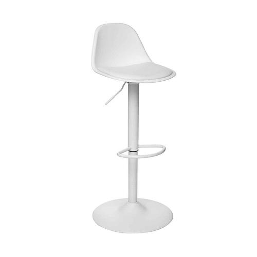 Tabouret Chaise De Bar Blanc Moderne Hauteur Ajustable