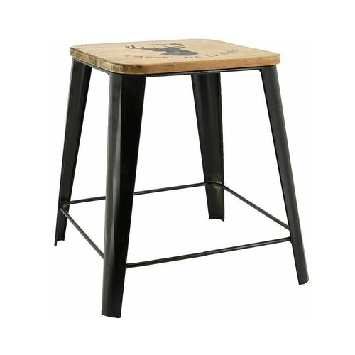 Tabouret En Métal Et Bois L'appel De La Forêt