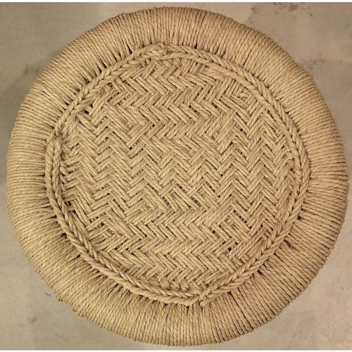 Tabourets En Roseau (Lot De 2) Motif Naturel