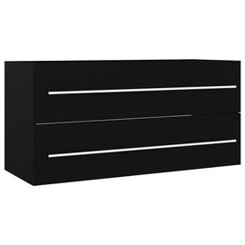 Armoire D'évier Noir 100x38,5x48 Cm Aggloméré - Vidaxl