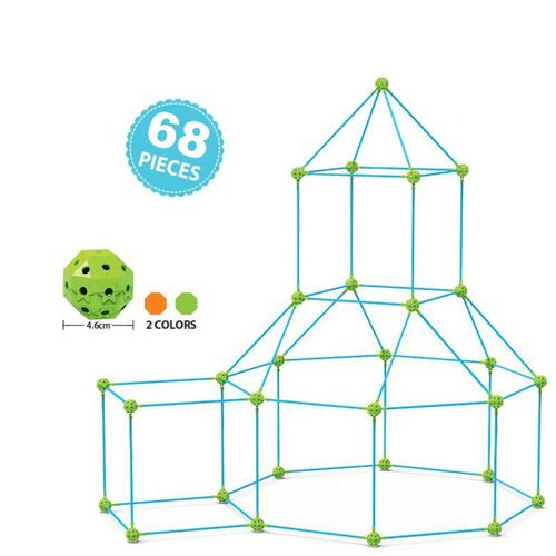 Kit De Construction De Tente À Monter Soi-Même, Jouets De Construction, De Château, De Tunnel, Cadeau Pour Filles Et Garçons