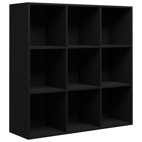 Vidaxl Bibliothèque Noir 98x30x98 Cm Aggloméré