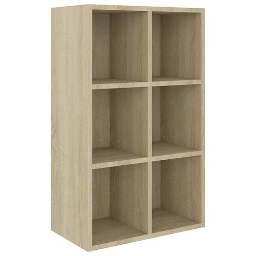 Bibliothèque/Buffet Chêne Sonoma 66x30x97,8 Cm Aggloméré - Vidaxl