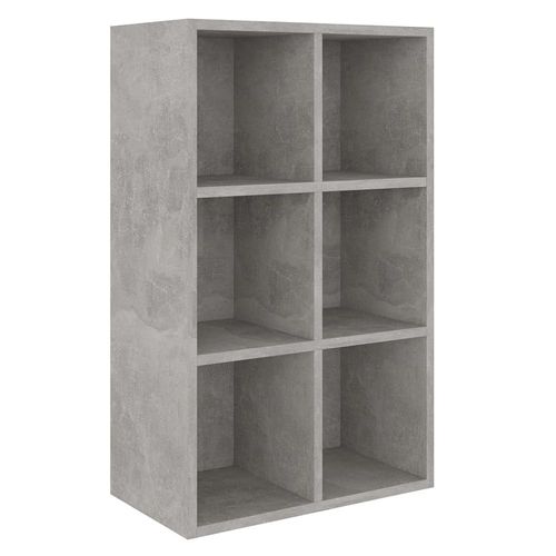 Bibliothèque/Buffet Gris Béton 66x30x97,8 Cm Aggloméré - Vidaxl