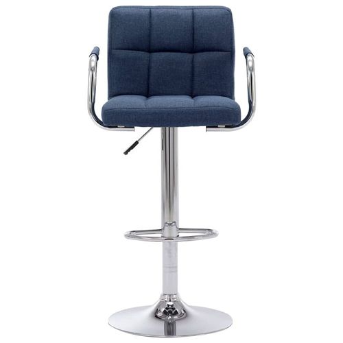 Chaise De Bar Bleu Tissu - Vidaxl