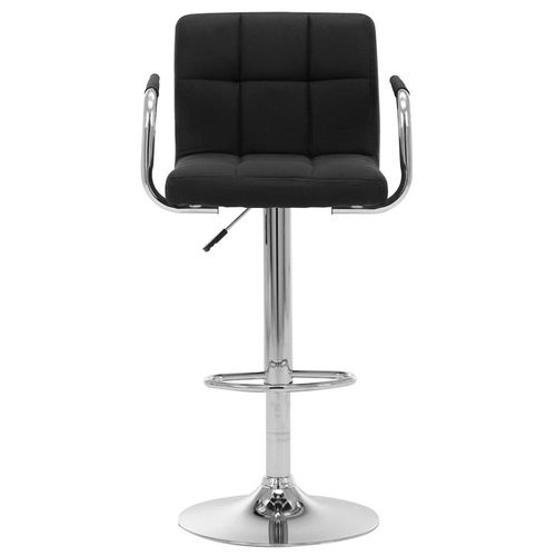 Chaise De Bar Noir Tissu - Vidaxl