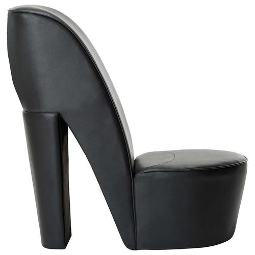 Vidaxl Chaise En Forme De Chaussure ? Talon Haut Noir Similicuir