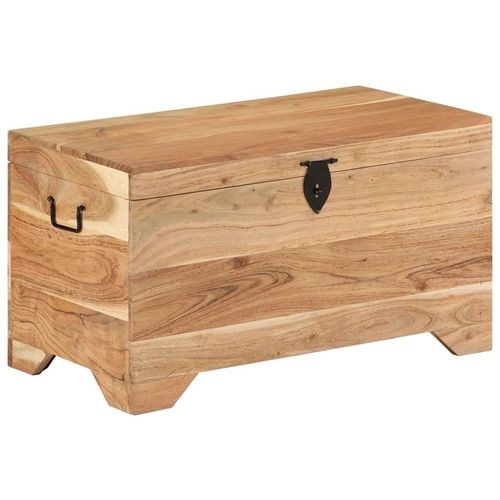 Coffre De Rangement Bois D'acacia Solide - Vidaxl