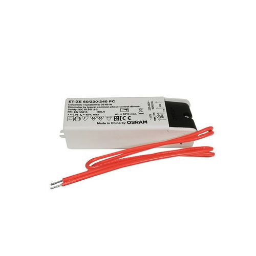 Osram 410665 Transformateur électronique 12V 20-60W dimmable ET-ZE 60/220-240 PC