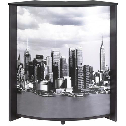 Meuble-Comptoir Bar 96 Cm Noir - Coloris: Manhattan 508