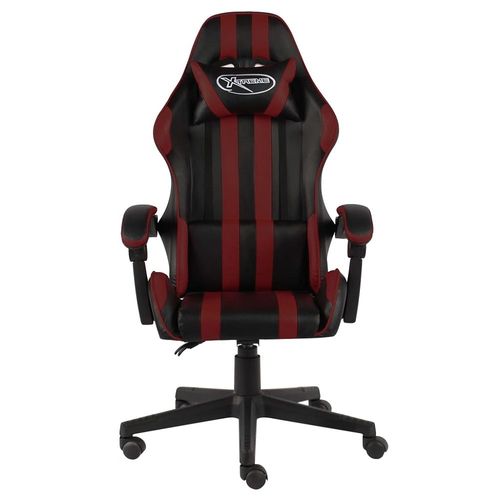Fauteuil De Jeux Vidéo Noir Et Rouge Bordeaux Similicuir - Vidaxl