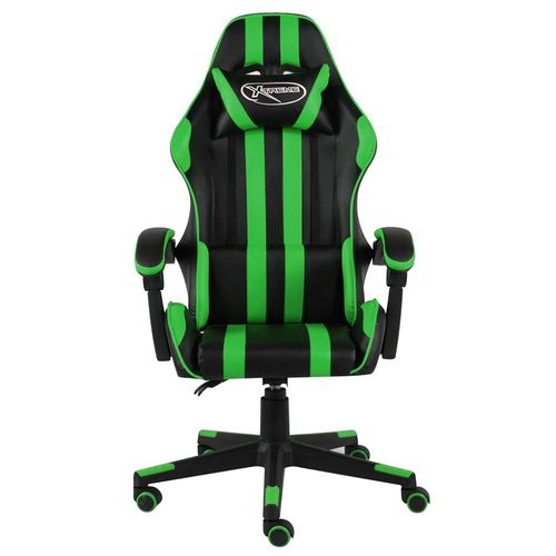 Fauteuil De Jeux Vidéo Noir Et Vert Similicuir - Vidaxl
